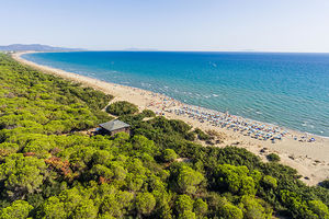 Fronte mare, nel cuore della pineta della Maremma Grossetana