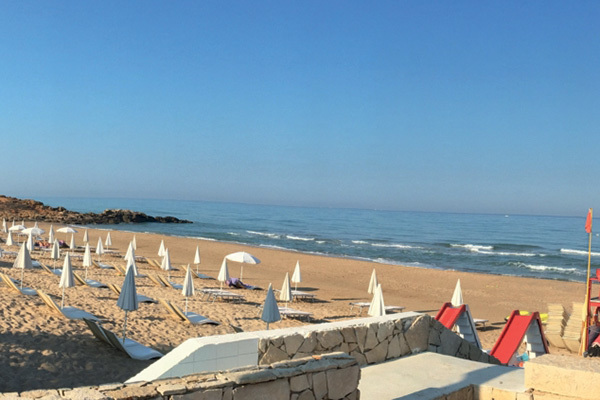 Direttamente sulla spiaggia