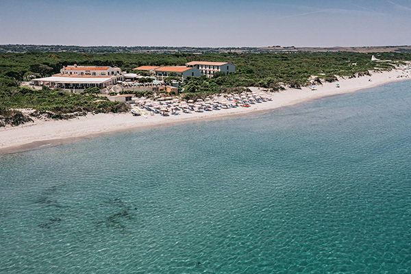 Direttamente sulla spiaggia, nel Golfo dell'Asinara