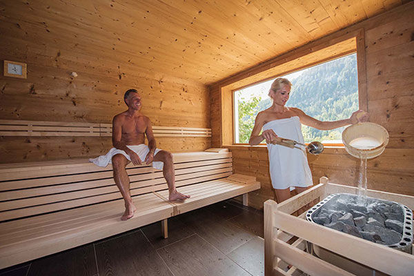 Area wellness di 2.000 mq con vista panoramica