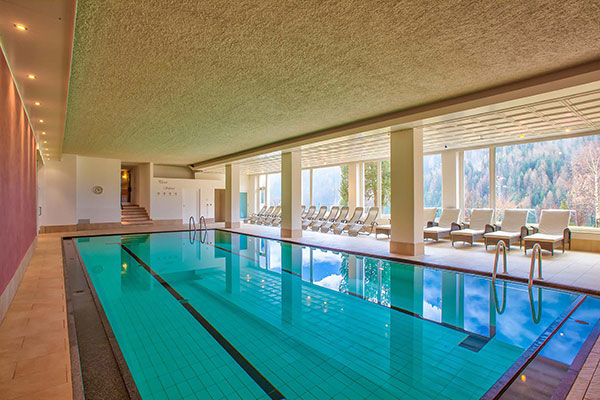 Area wellness di 2.000 mq con vista panoramica