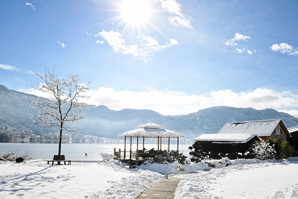 Accogliente, in posizione panoramica fronte lago