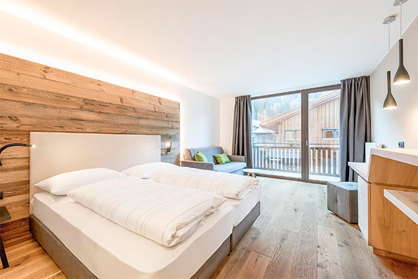 Immerso in un paesaggio alpino autentico