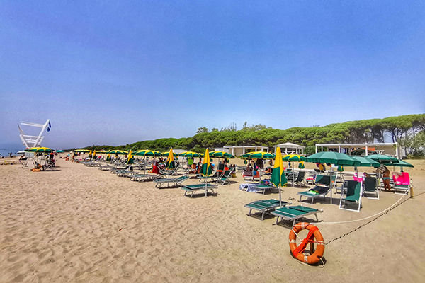 Immerso nel verde, fronte mare