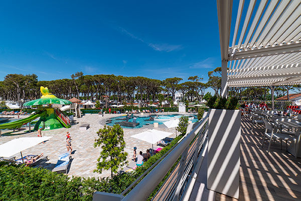 Area wellness di 1.840 mq e parco acquatico di 3.200 mq