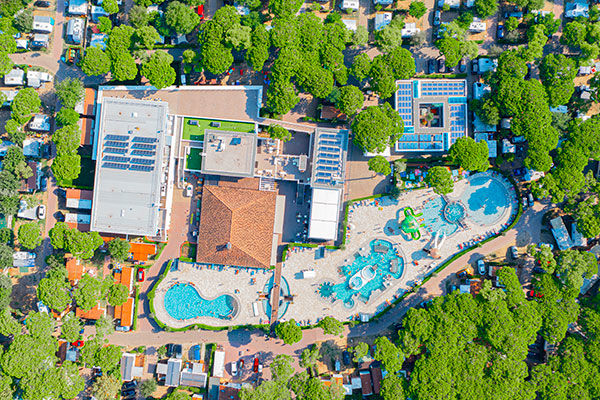 Area wellness di 1.840 mq e parco acquatico di 3.200 mq