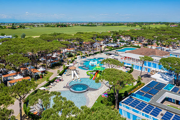 Area wellness di 1.840 mq e parco acquatico di 3.200 mq