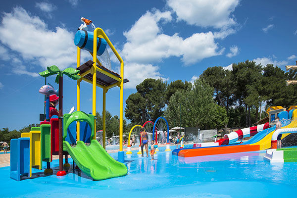 Vista panoramica sull'arcipelago delle incantevoli Isole Brioni