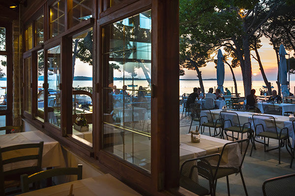 Vista panoramica sull'arcipelago delle incantevoli Isole Brioni