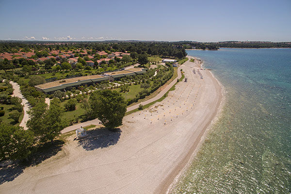 Vista panoramica sull'arcipelago delle incantevoli Isole Brioni