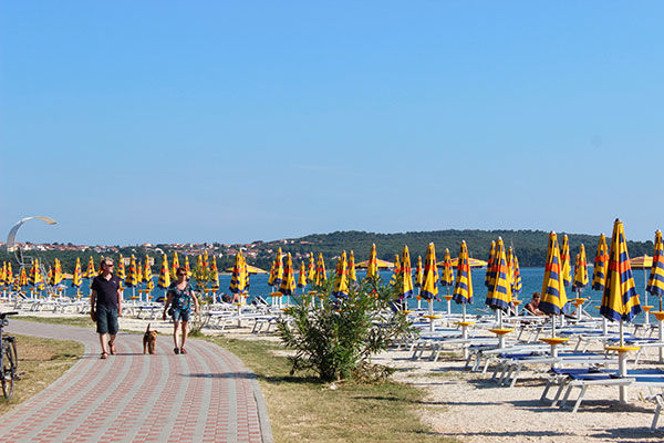 Vista panoramica sull'arcipelago delle incantevoli Isole Brioni