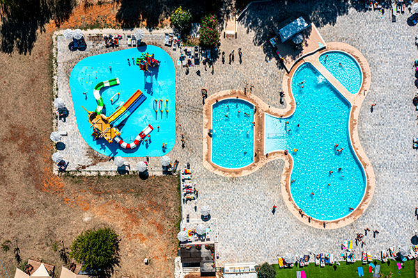 Vista panoramica sull'arcipelago delle incantevoli Isole Brioni