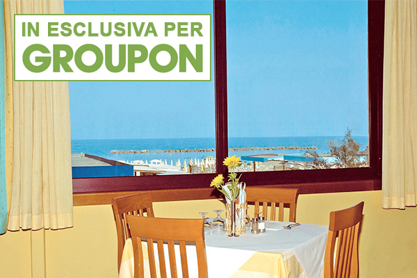 HOTEL MEDITERRANEO - GROUPON 3* - Lido di Savio (RA) All Inclusive, direttamente sul mare, ideale per famiglie