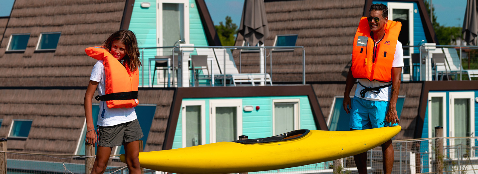 Tipica casa galleggiante canadese