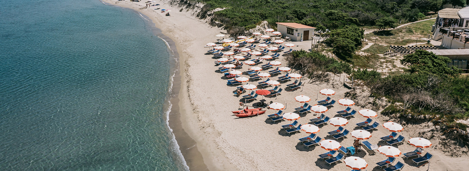 Direttamente sulla spiaggia, nel Golfo dell'Asinara