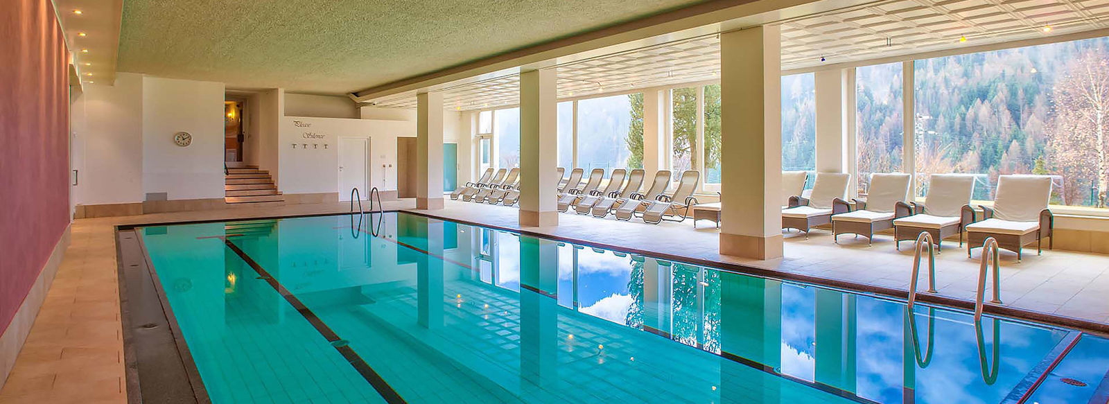 Area wellness di 2.000 mq con vista panoramica