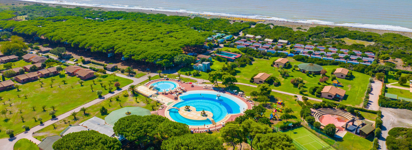 Parco piscine con giochi d'acqua