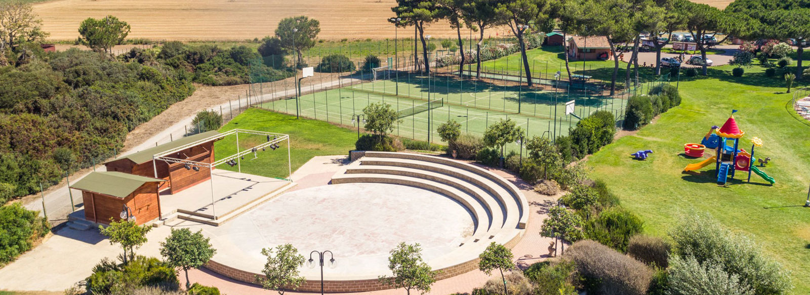 Parco piscine con giochi d'acqua