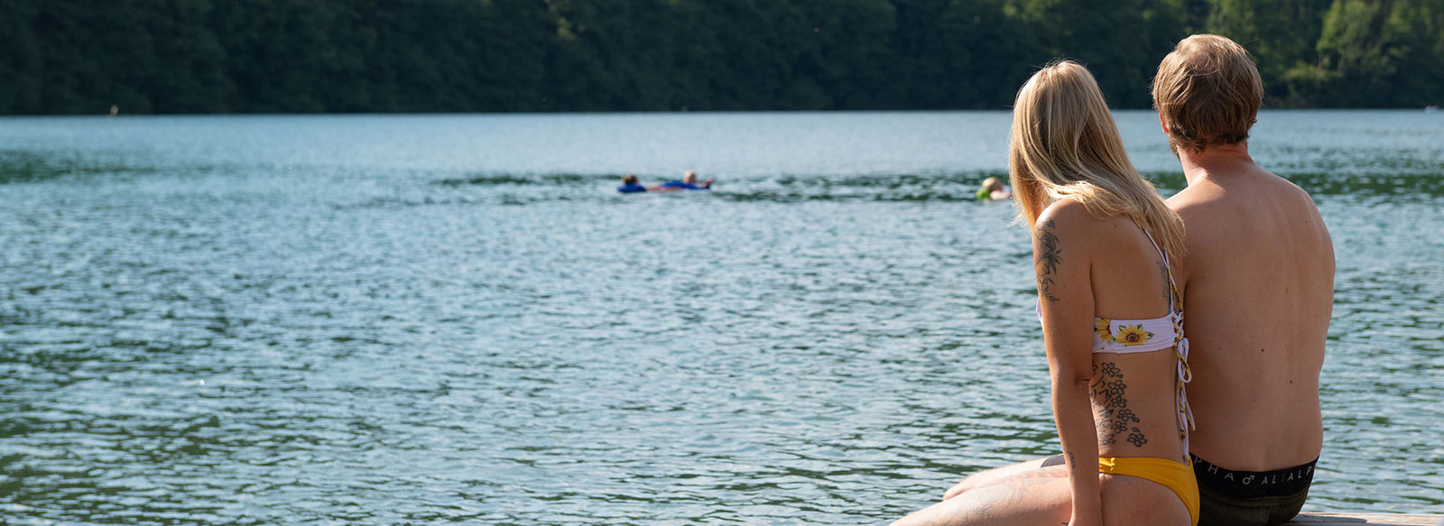 Sul Lago di Levico, immerso nella natura