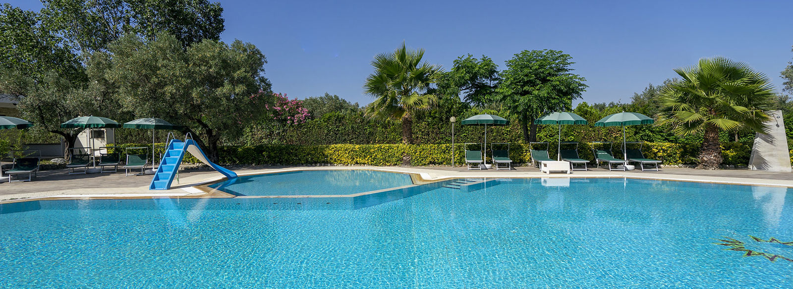 Immerso nel verde, fronte mare