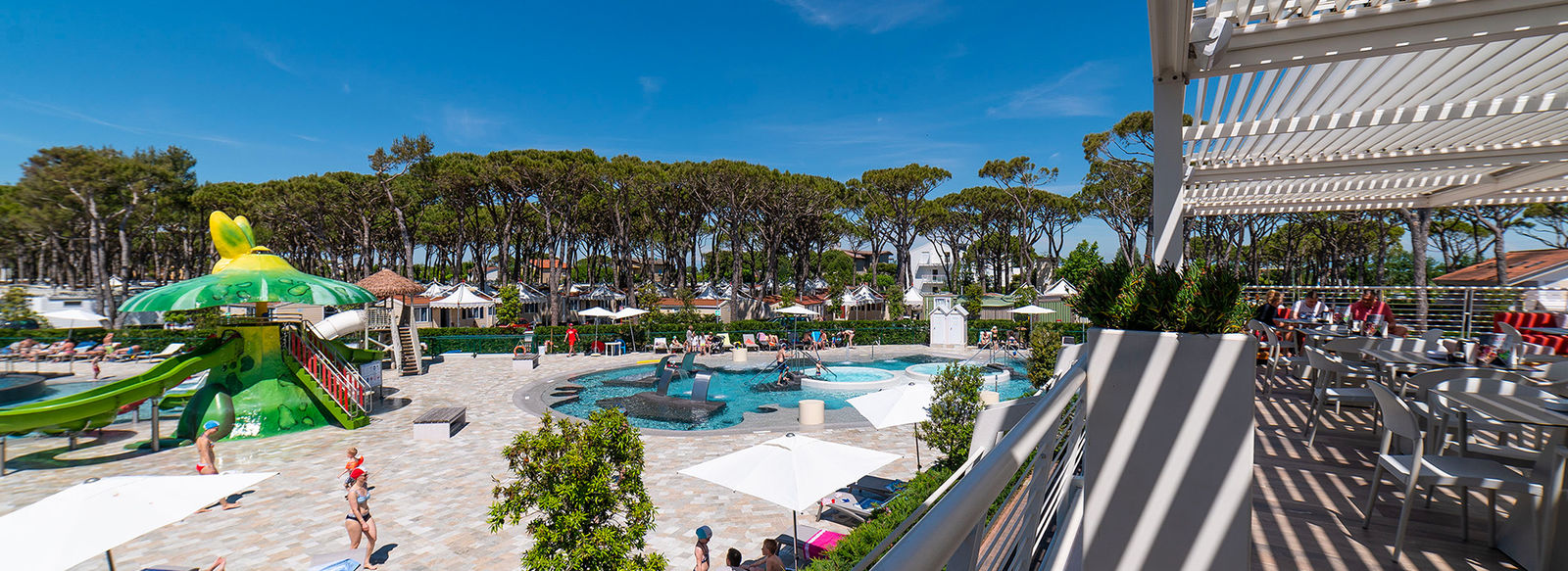 Area wellness di 1.840 mq e parco acquatico di 3.200 mq