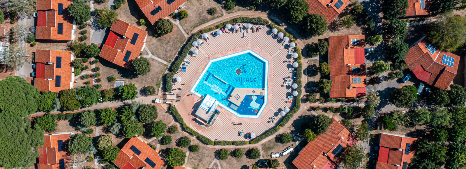 Vista panoramica sull'arcipelago delle incantevoli Isole Brioni