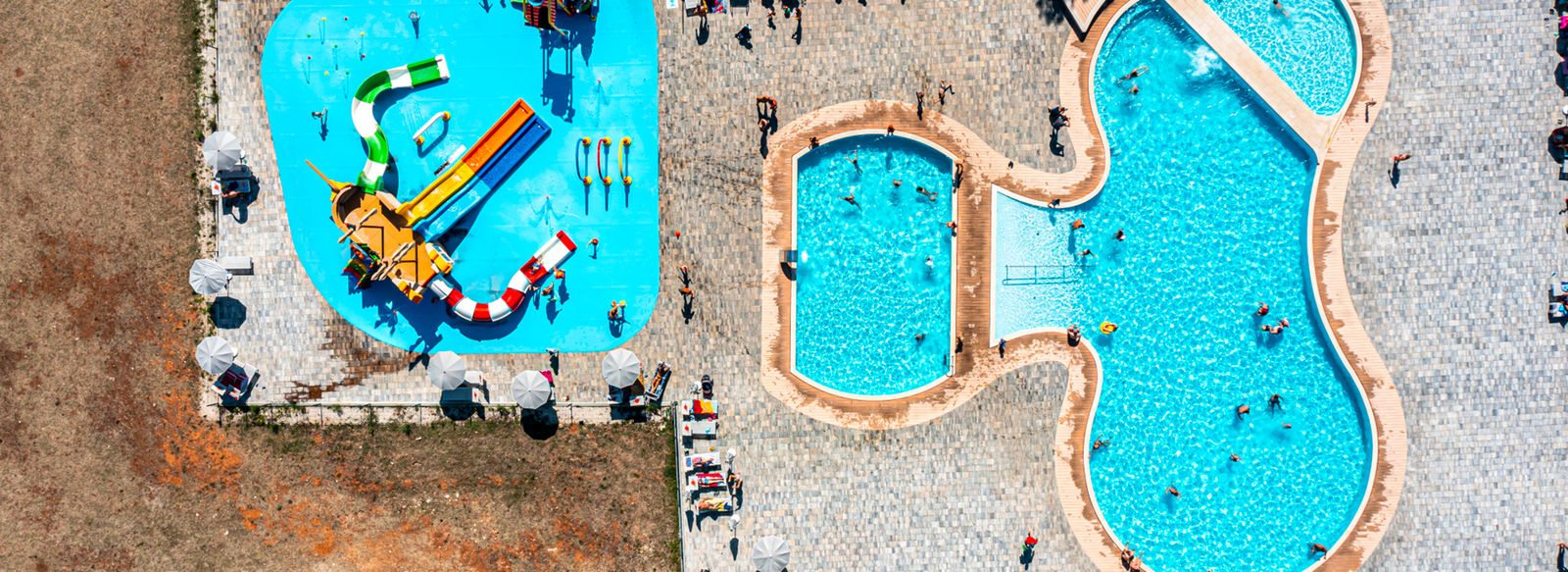 Vista panoramica sull'arcipelago delle incantevoli Isole Brioni