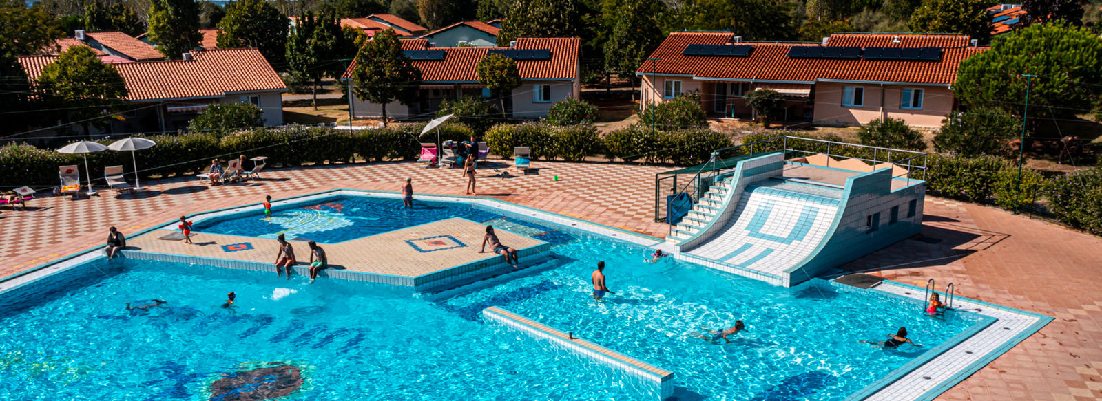 Vista panoramica sull'arcipelago delle incantevoli Isole Brioni