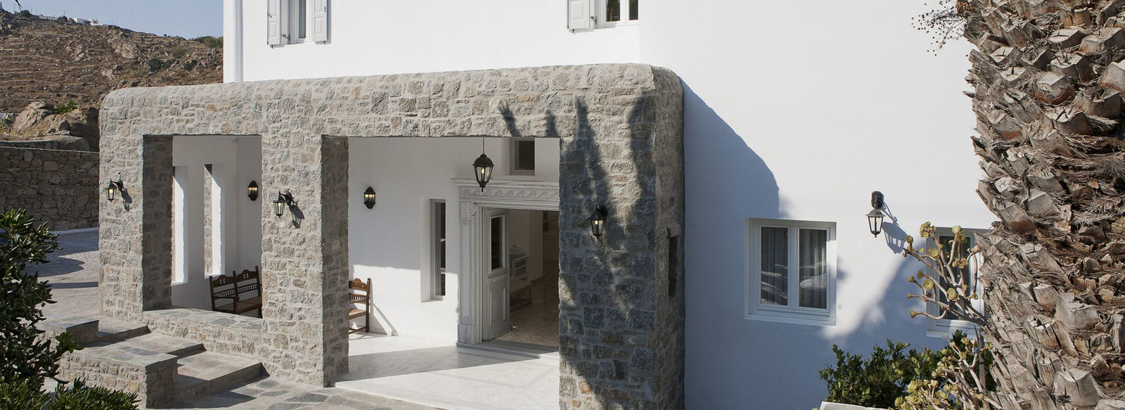 Atmosfera familiare, in tipico stile cicladico