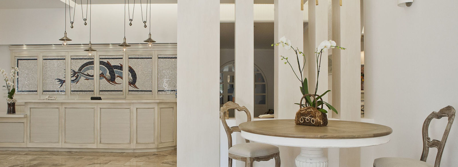 Atmosfera familiare, in tipico stile cicladico