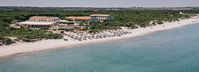 Direttamente sulla spiaggia, nel Golfo dell'Asinara