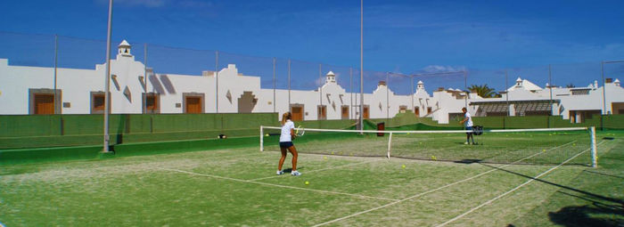 Nell'area verde di Corralejo