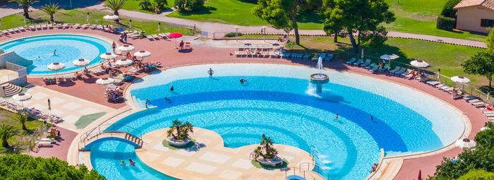 Parco piscine con giochi d'acqua