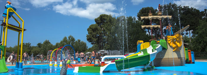 Vista panoramica sull'arcipelago delle incantevoli Isole Brioni