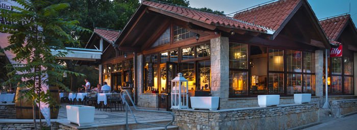 Vista panoramica sull'arcipelago delle incantevoli Isole Brioni