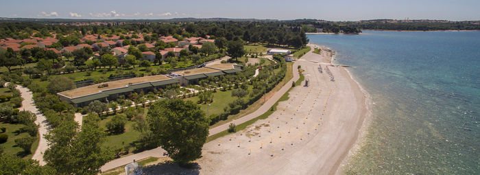 Vista panoramica sull'arcipelago delle incantevoli Isole Brioni