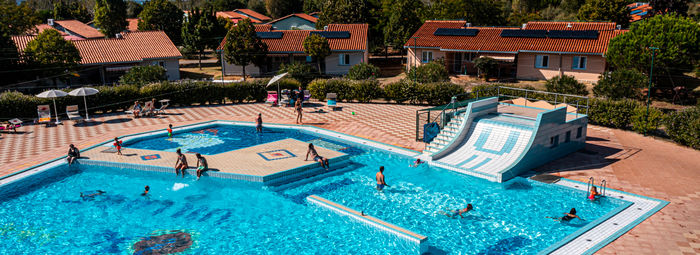 Vista panoramica sull'arcipelago delle incantevoli Isole Brioni