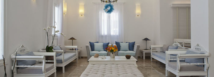 Atmosfera familiare, in tipico stile cicladico