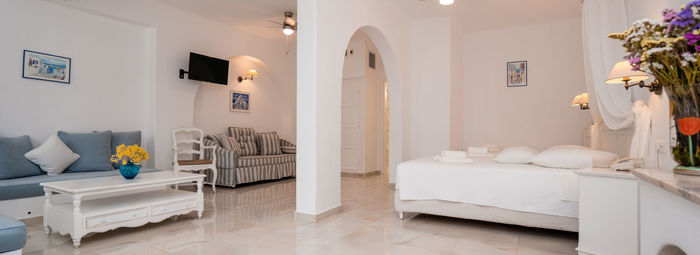 Atmosfera familiare, in tipico stile cicladico