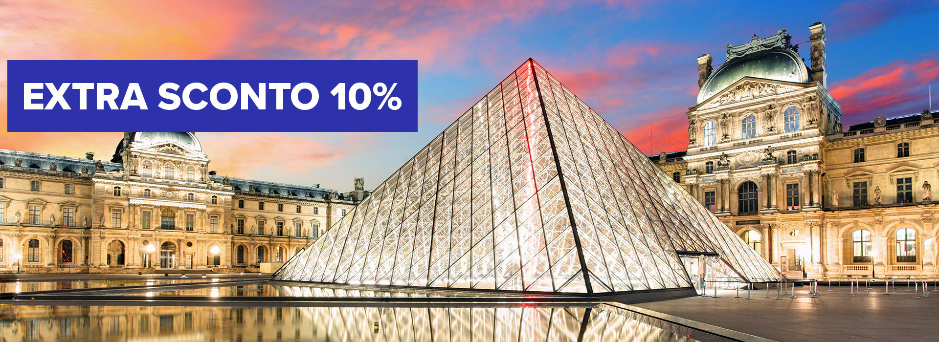 Extra sconto 10% su città d'arte e capitali