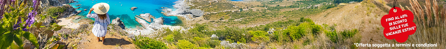 Fino al 40% di sconto sulle tue vacanze estive